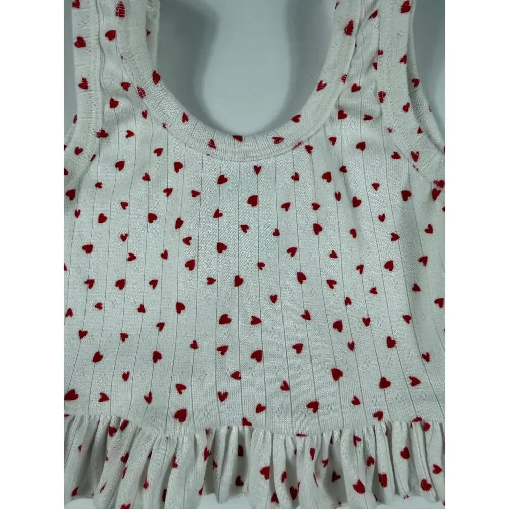 Little Posh Design Handmade Heart Print Ribbed Lounge Set 5